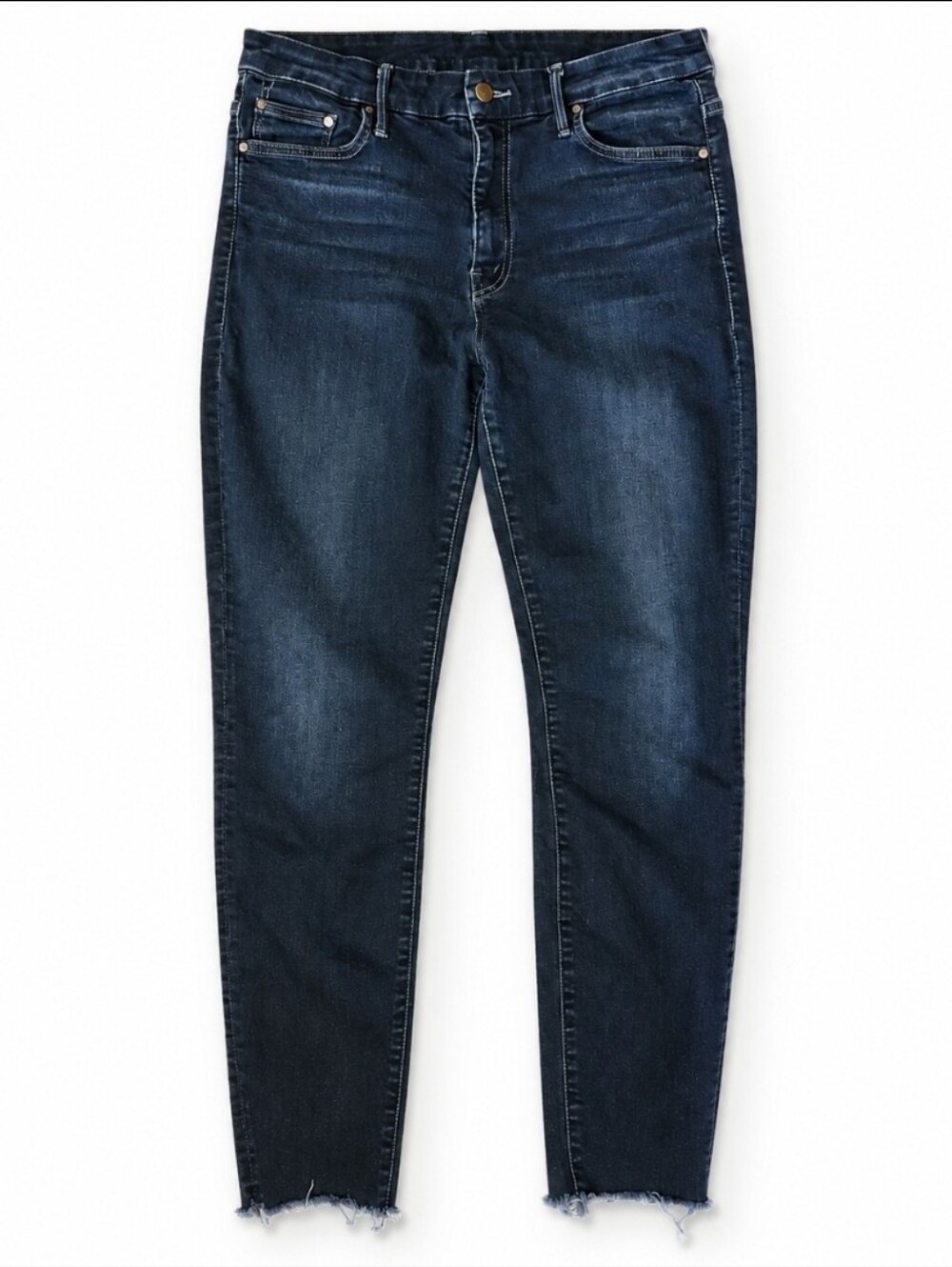 MOTHER High Waisted Looker Skinny Jeans 32 “Coffee, Tea or Me?” wash.